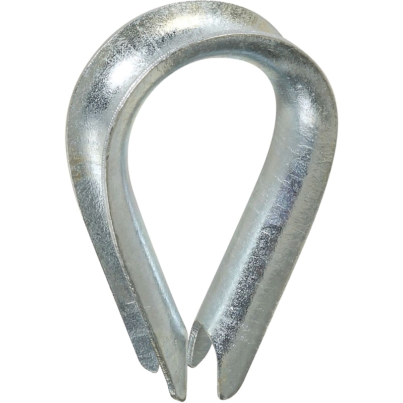 National Hardware 3232BC Series N176-834 Rope Thimble, 3/8 in Dia Cable, Steel, Zinc-Plated