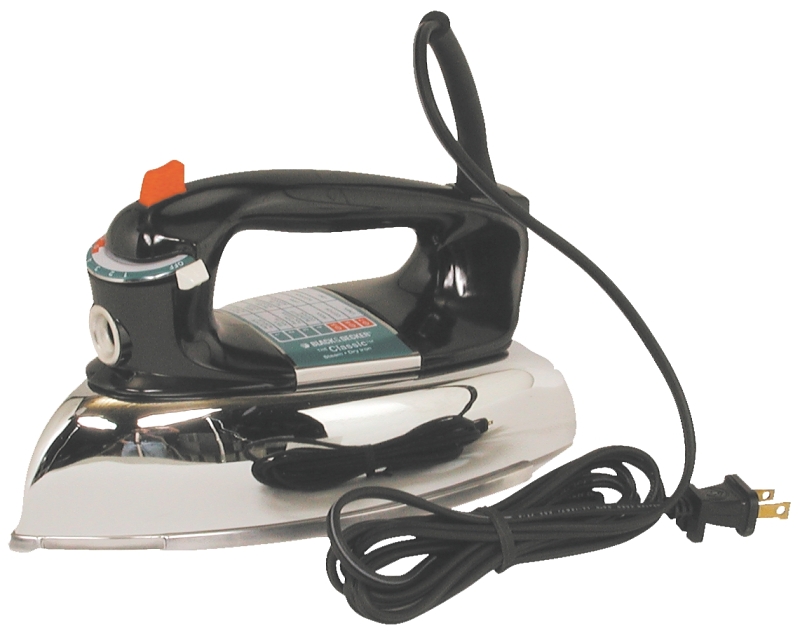 Black and decker classic steam iron top