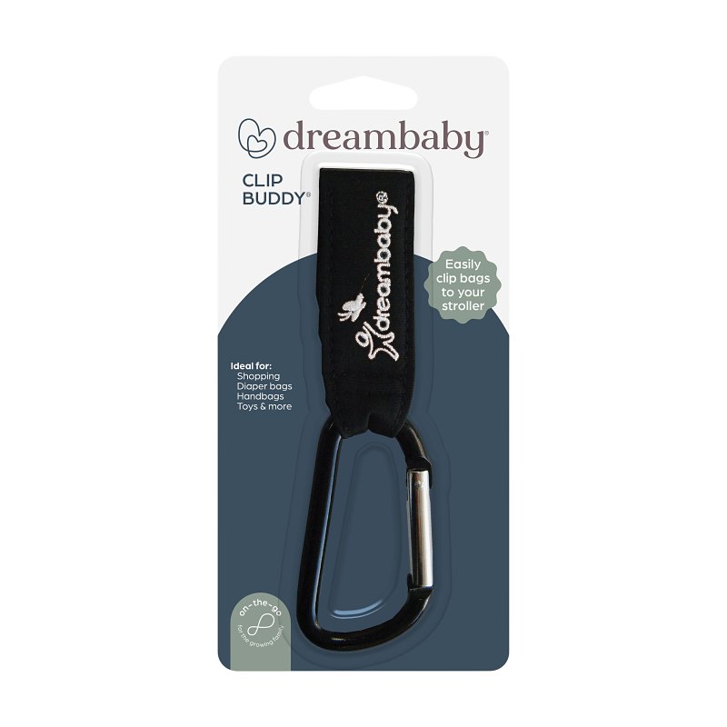 Dreambaby L271 Buddy Carabiner, Clip, For: Strollers, Shopping Carts, Wheelchairs and Walkers