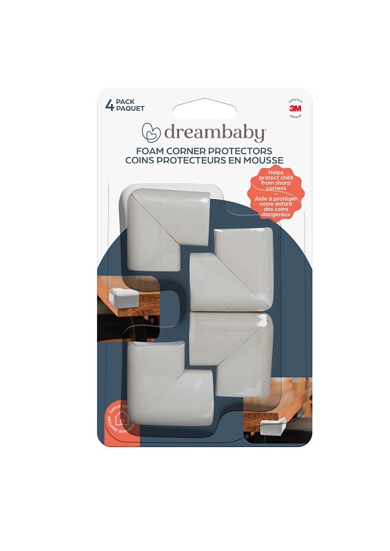 Dreambaby L1302 Classic Corner Protector, Foam, Gray