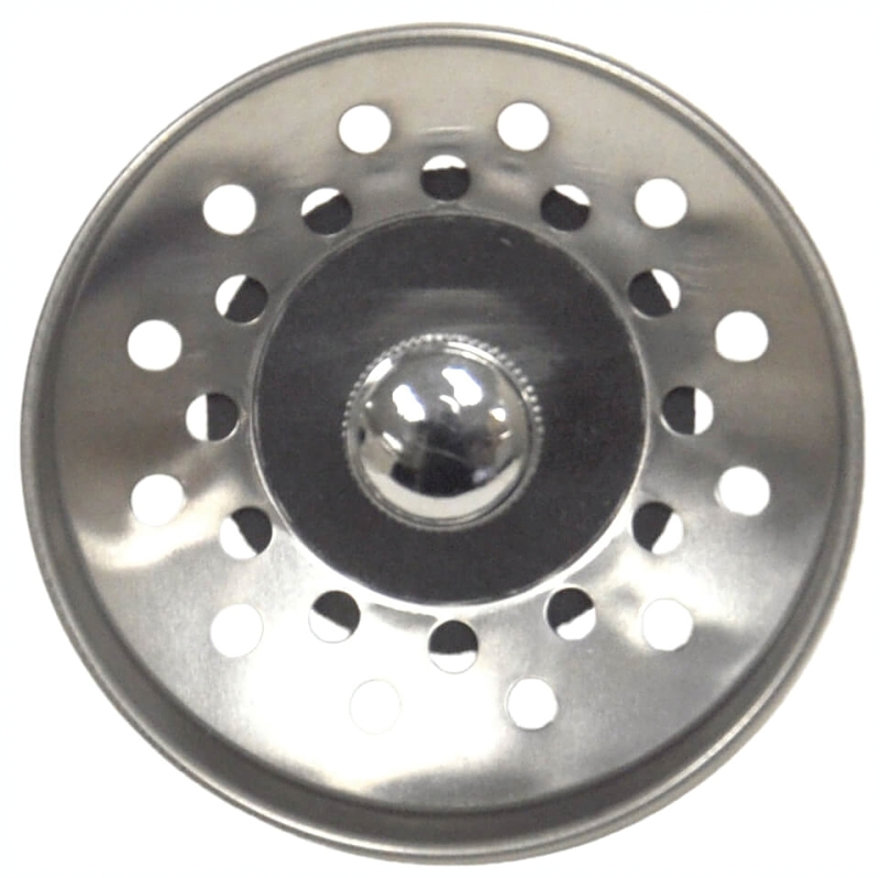 Danco 81092 Basket Strainer, 3-1/2 in Dia, Plastic/Stainless Steel, Chrome, For: Universal Lavatory Sinks