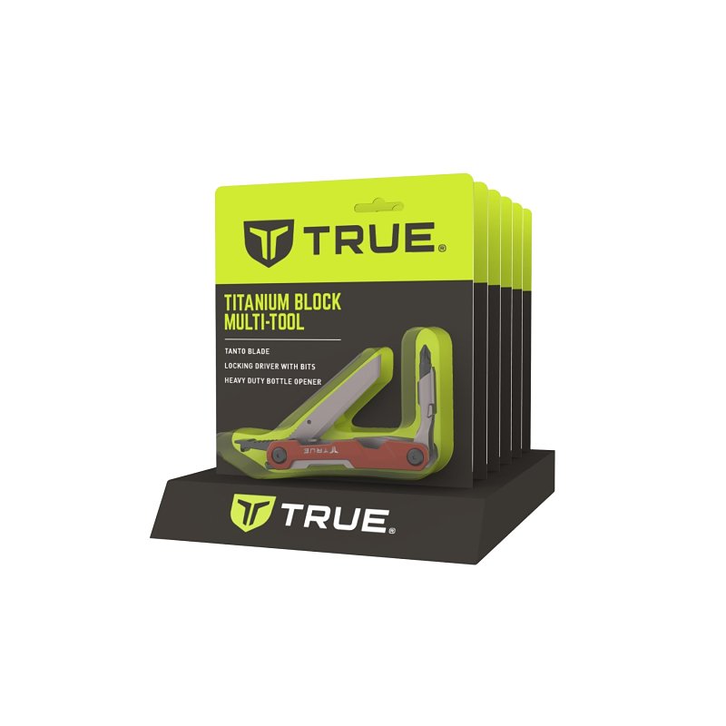 True TRU-MTL-1007 Multi-Tool, 5-Function, Steel, Titanium Nitride-Coated