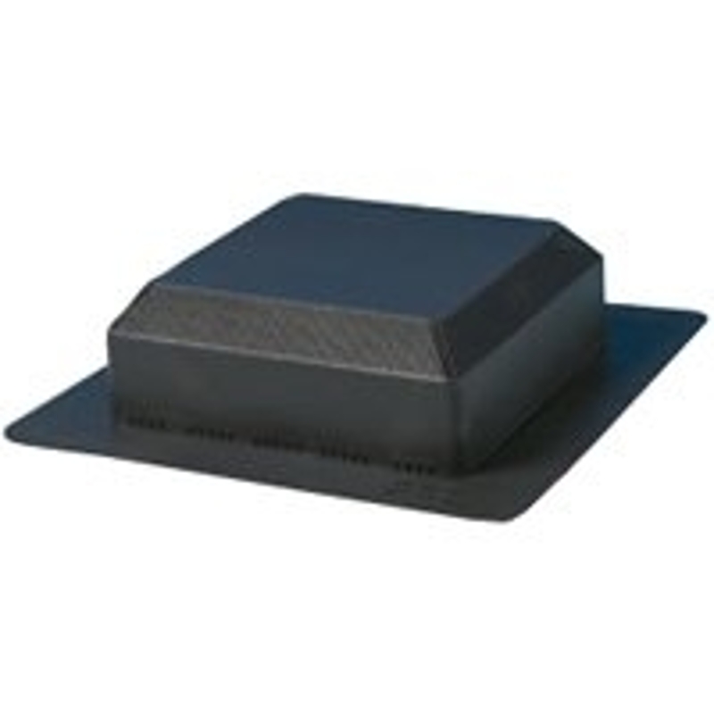 Duraflo 60PRO50BL Roof Vent, 4.63 in OAL, 18.18 in OAW, 50 sq-in Net Free Ventilating Area, Polypropylene, Black