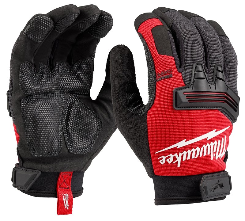 Milwaukee 48-73-8531 General-Purpose Wrecking Work Gloves, Unise, M, 8.56 in L, Reinforced Thumb, Hook and Loop Cuff