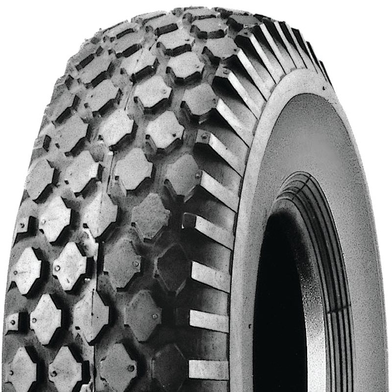 MARTIN Wheel 354-2ST-I Studded Hand Truck Tire, Tube, 410/350-4 Tire