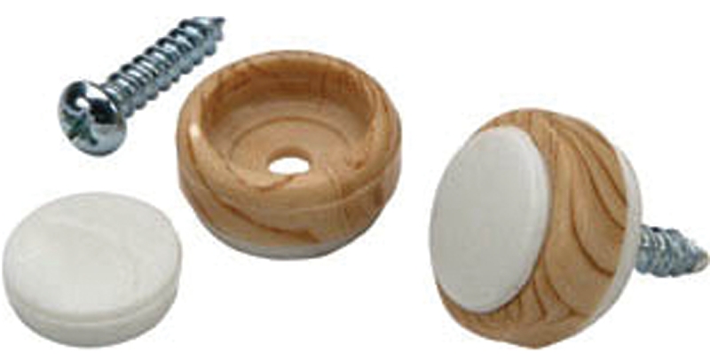 Shepherd Hardware 3694 Slider-N-Gripper Furniture Glide, Plastic, Woodgrain, 3/4 in Dia Dimensions