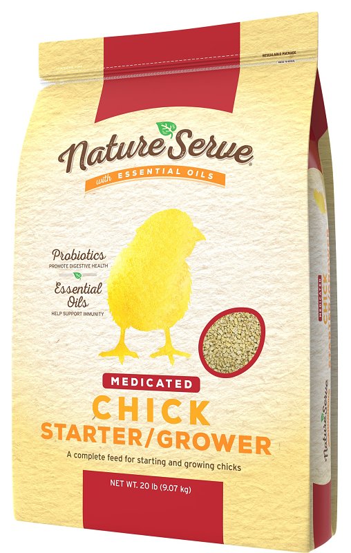 NatureServe 290114 Chick Starter and Grower Feed, 20 lb Bag