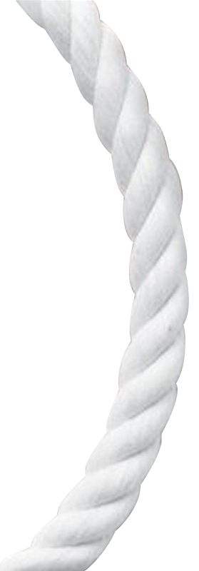 Baron 54021 Rope, 5/8 in Dia, 140 ft L, 5/8 in, 1169 lb Working Load, Nylon, White