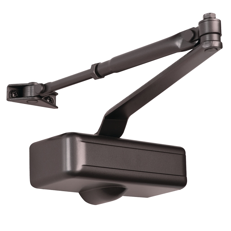 Tell Manufacturing DC100079 Door Closer, Left, Right Hand, Powder-Coated, 30 to 65 lb, 2-3/8 in Mounting Hole Distance