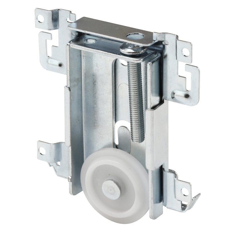 Prime-Line N 6790 Roller Assembly, 1-7/16 in Dia Roller, 1/8 in W Roller, Steel, Silver, 1-Roller, 60 lb