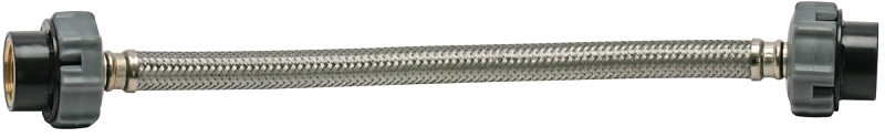 Fluidmaster Click Seal Series B4T12UCSR Toilet Connector, Stainless Steel Tubing, 12 in L