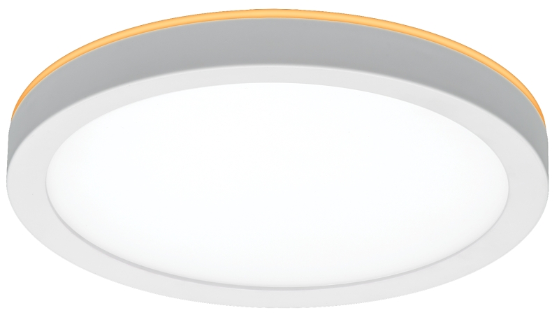 ETI LowPro Series 56568114 Ceiling Light with Night Light, 120 V, 12 W, LED Lamp, 800 Lumens, White Fixture