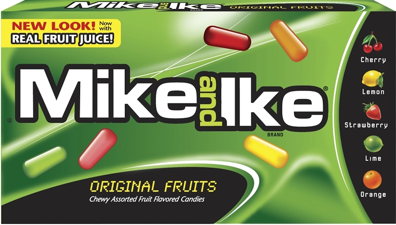 Mike And Ike JUS49133 Candy, Original, 5 oz Box, Pack of 12