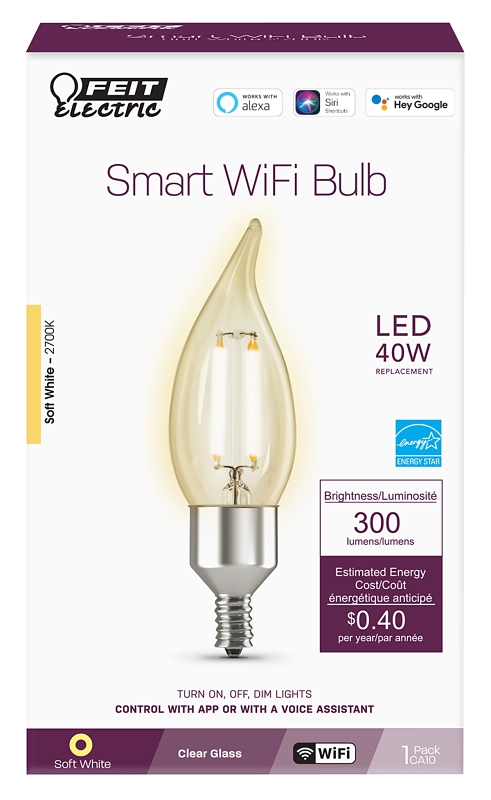 Feit Electric BPG2540W 40W Equivalent G25 LED Bulb - Soft White 2700K, Dimmable, 350 Lumens