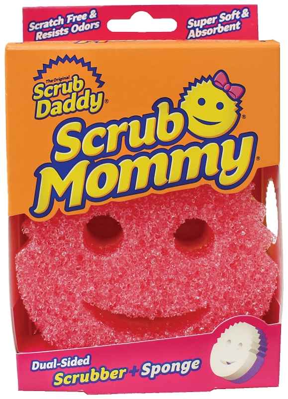 Scrub Daddy SM2016I 2Sided Scrub Sponge 4 in W Polymer Foam Pink