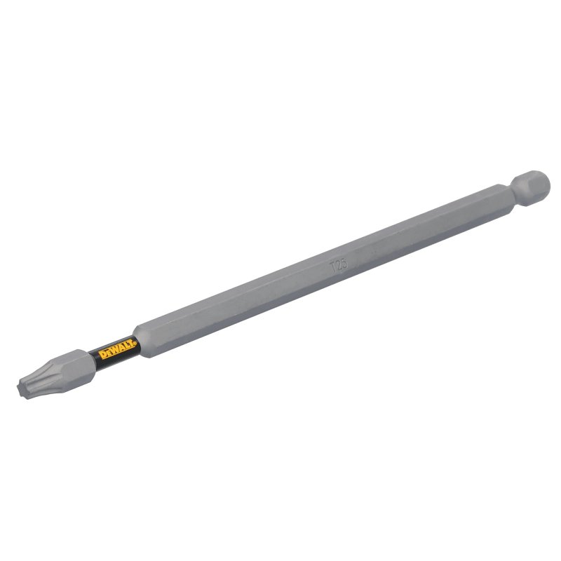 DEWALT TOUGHGRIP DWAF6T25TG1 Screwdriver Bit, #25 Drive, Torx Drive, 1/4 in Shank, Hex Shank, 6 in L, Steel