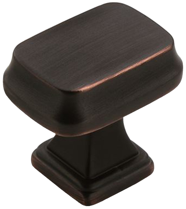 Amerock Revitalize Series BP55340ORB Cabinet Knob, 1-3/16 in Projection, Zinc, Oil-Rubbed Bronze