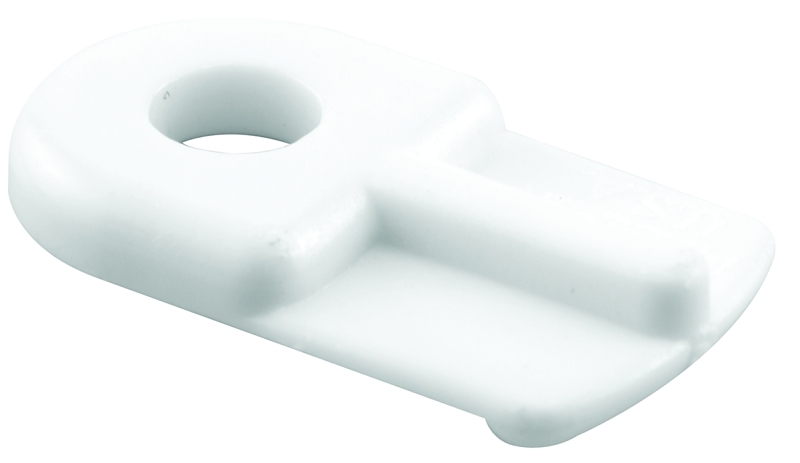 Make-2-Fit PL 7738 Window Screen Clip with Screw, 13/16 in L x 1/2 in W Dimensions, Plastic, White, 12/PK
