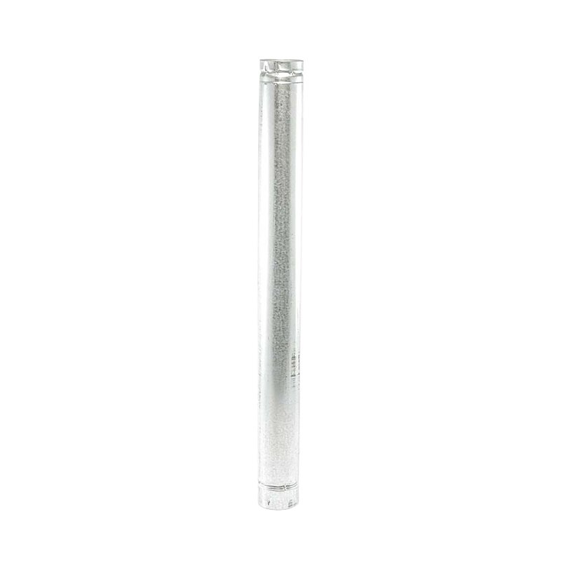 Selkirk 3VP-36 Vent Pipe, 3 in OD, 3 ft L, Galvalume/Stainless Steel