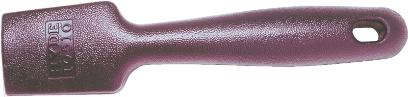 Hyde Black & Silver 10510 Pull Scraper, 1-1/2 in W Blade, 2-Edge Blade, HCS Blade, Polypropylene Handle, Angled Handle