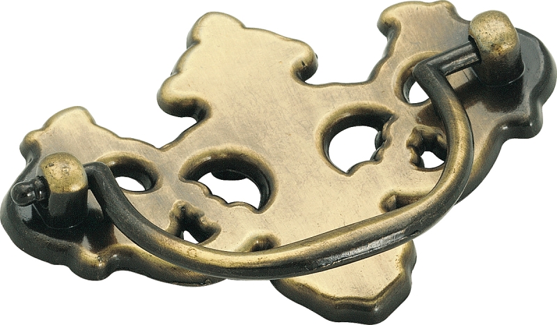 Amerock Everyday Heritage Series 573ABS Cabinet Pull, Zinc, Antique Brass, 9/16 in Projection
