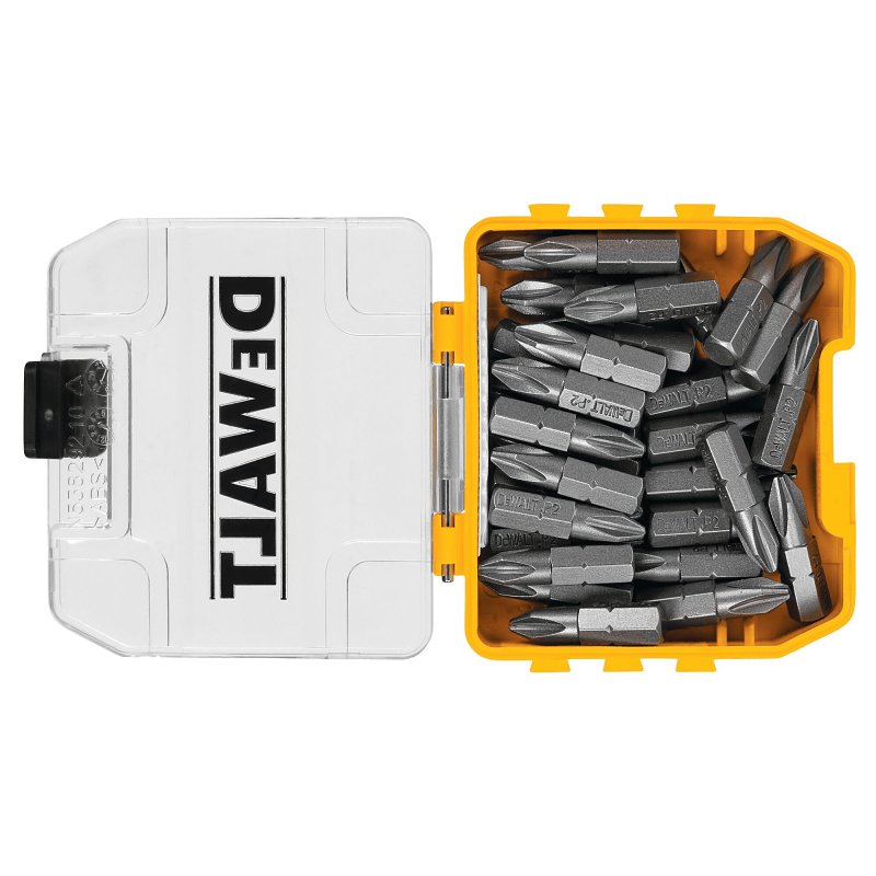 DEWALT DWAF2002B30 Screwdriving Bit with Tough Case, #2 Drive, Phillips Drive, 1/4 in Shank, 1 in L, Metal