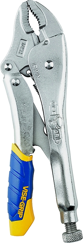 Irwin Fast Release Series IRHT82578/5T Locking Plier, 10 in OAL, 1-7/8 in Jaw Opening, Blue/Yellow Handle, 5/8 in W Jaw