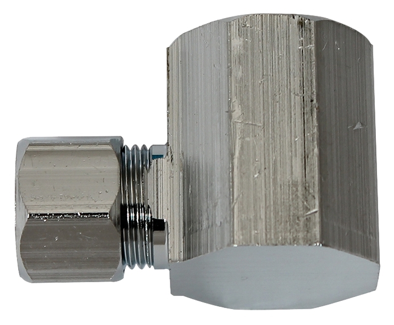 Plumb Pak PP76PCLF Adapter, 1/2 x 3/8 in, FIP x Compression, Chrome-Plated