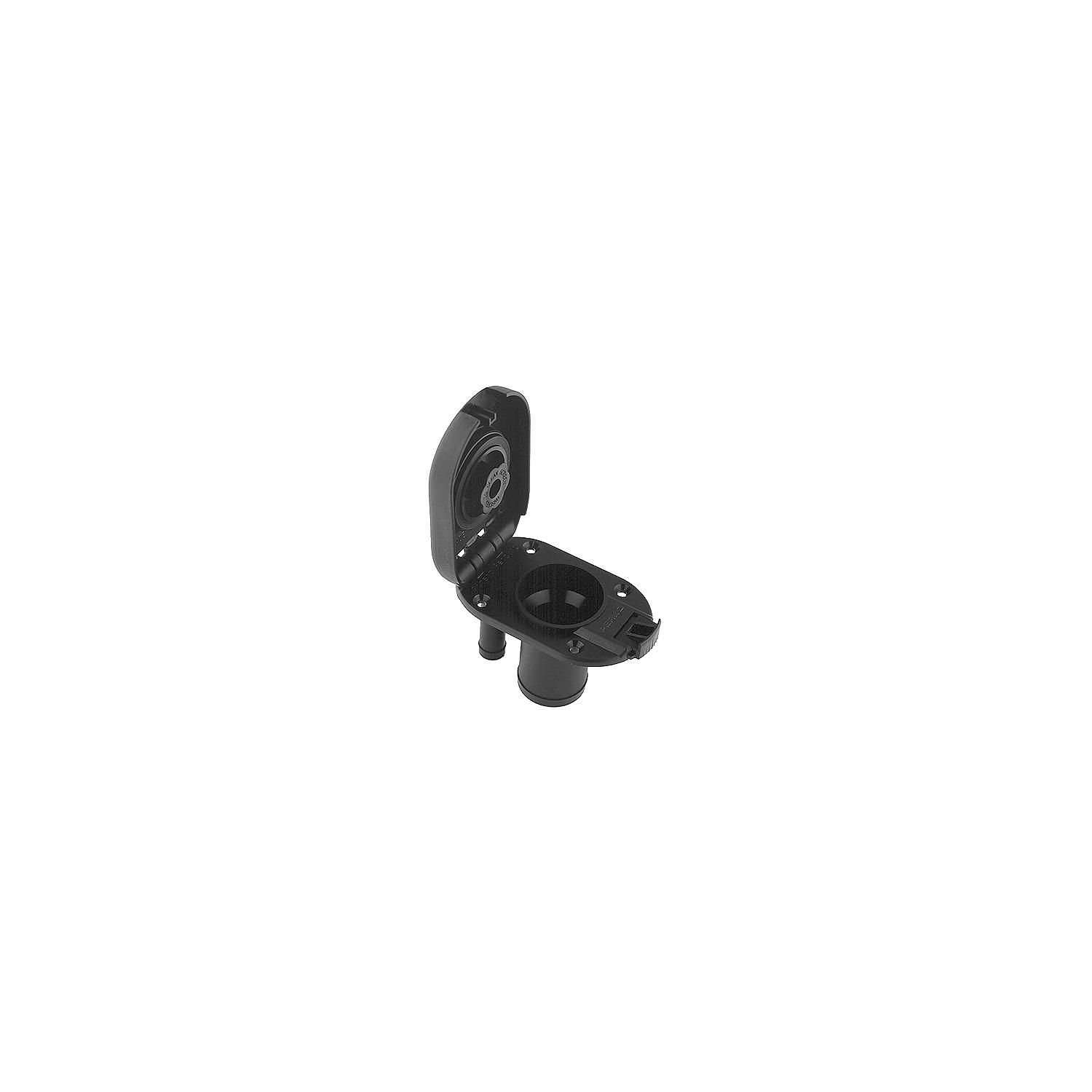 Perko Black Plastic Gas Fill & Tank Vent w/Straight Neck