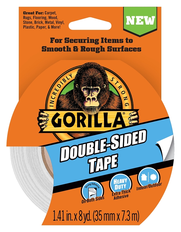 逆輸入 Gorilla Gray W, in 1.41 L, yd 8 Tape, Sided Double 100925 釣り仕掛け・仕掛け用品