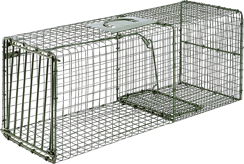 Duke Traps 1112 Cage Trap, 30 in L, 12 in W, 12 in H, Spring-Loaded Door