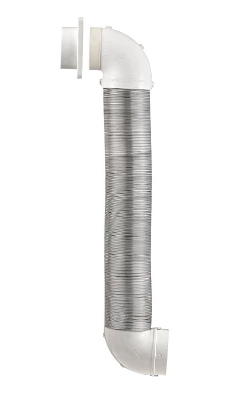 Lambro 4004 Duct Kit, Flexible, Aluminum/Plastic, 4-Piece