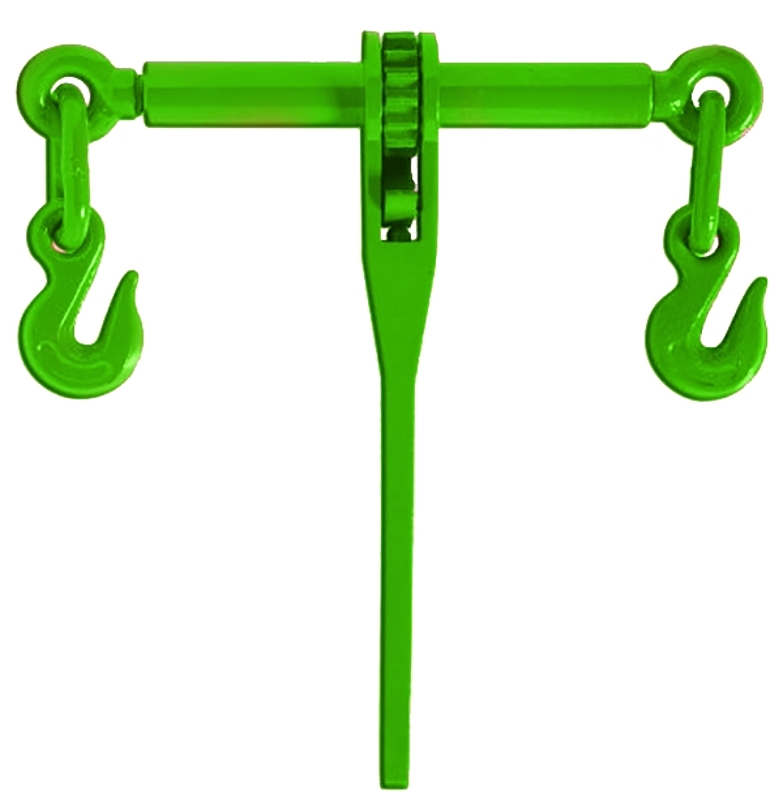 Baron RLB51638 Ratchet Load Binder, 5400 lb Working Load, Hook End Fitting, 5/16 to 3/8 in End Fitting Trade, Steel