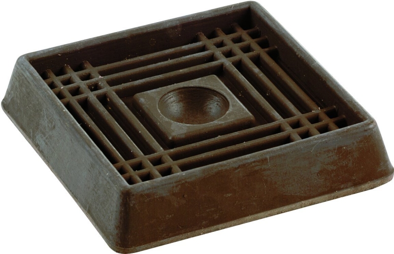 Shepherd Hardware 9074 Furniture Cup, Rubber, Brown, 1-5/8 in H x 1-5/8 in W Dimensions, Pack of 6