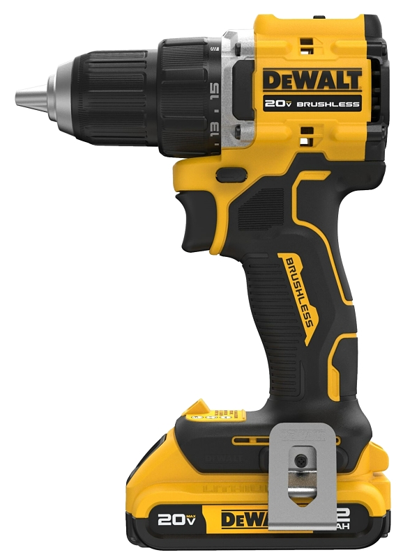 DEWALT ATOMIC COMPACT Series DCD794D1 Drill Driver Kit Battery Included 20 V 2 Ah 1 2 in Chuck Keyless Chuck VORG3179538 DCD794D1