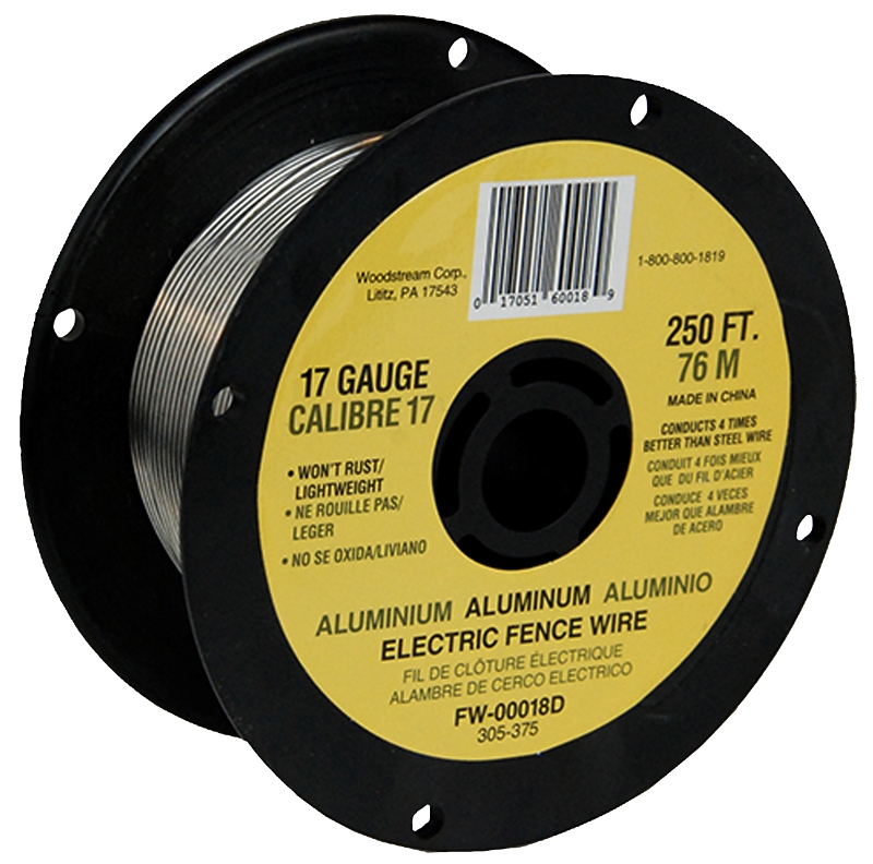 Fi-Shock FW-00018D Fence Wire, 17 AWG Wire, Aluminum Conductor, 250 ft L