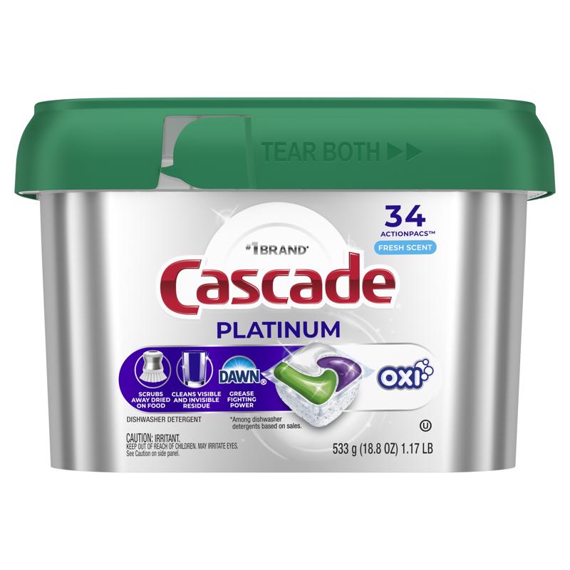 Cascade Platinum Fresh Scent Pods Dishwasher Detergent 188 oz 1 pk