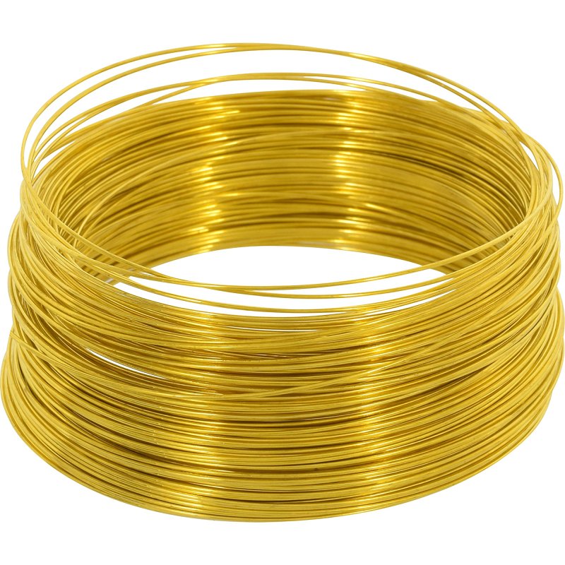 Hillman 50153 Utility Wire, 100 ft L, 24 ga Gauge, Brass