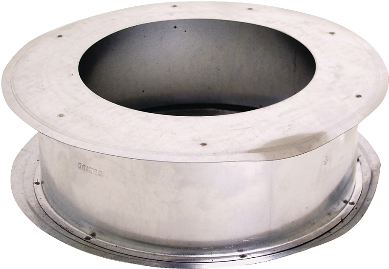 AmeriVent 3EWT Wall Thimble, 0.018 in Gauge, Steel, Galvanized, For: Type B Gas Vent