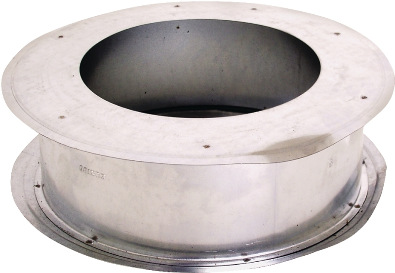 AmeriVent 4EWT Wall Thimble, 0.018 in Gauge, Steel, Galvanized, Wall Mounting, For: Type B Gas Vent