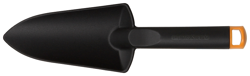 Fiskars 79786931J Trowel, 2 in L Blade, 3-1/4 in W Blade, Pointed Blade, Steel Blade, Plastic Handle, 11 in OAL