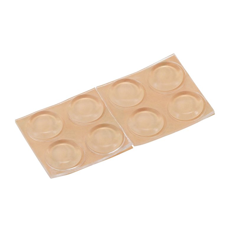 Hillman 50660 Adhesive Bumper Pad, 1/2 in, Round, Rubber, Clear