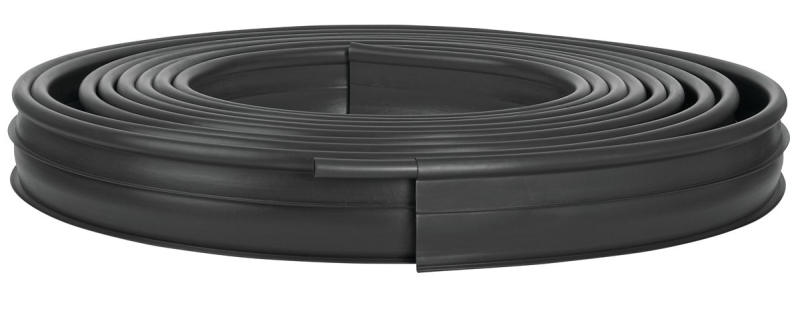 Suncast PRO60 Lawn Edging, 60 ft L, 5 in H, Rectangular, Polyethylene, Black