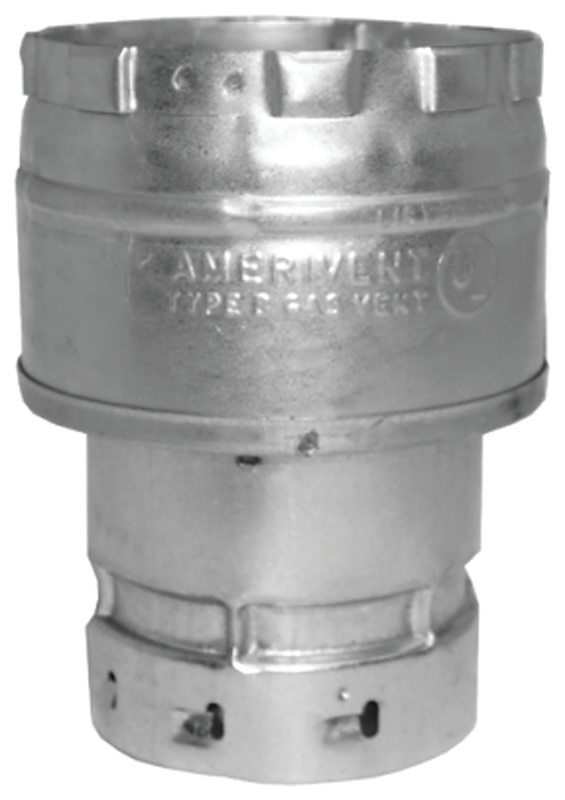 AmeriVent 3EIX5 Increaser, 3 x 5 in Connection, Aluminum/Steel, Galvalume