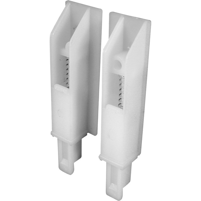 Prime-Line N 6559 Door Guide, Plastic, White, Bottom Corner Mounting