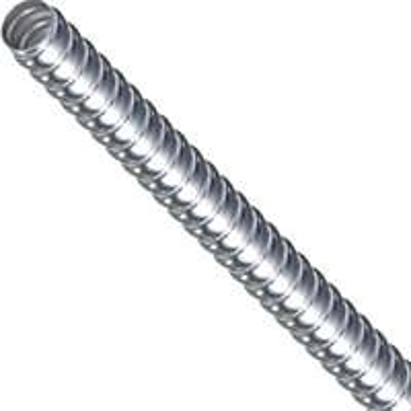 Southwire Galflex 55081902 Flexible Conduit, 3/4 in, 100 ft L, Steel, Natural, Hot-Dipped Galvanized