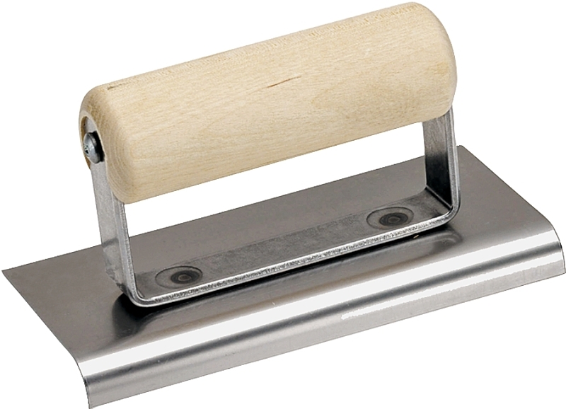 QLT CE509S Hand Edger, 6 in L Blade, 4 in W Blade, Stainless Steel Blade, 5/8 in Lip, 1/2 in Lip Radius, Wood Handle