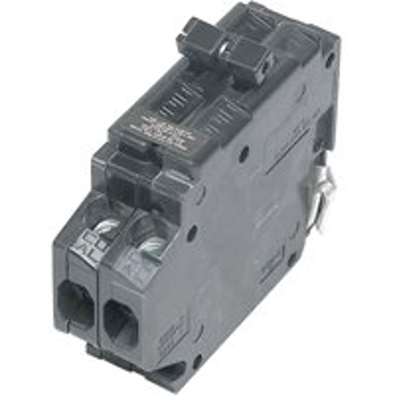 Challenger UBITBA250 Circuit Breaker, Type UBITBA, 50 A, 2-Pole, 120/240 V, Standard Trip, Plug Mounting, Black