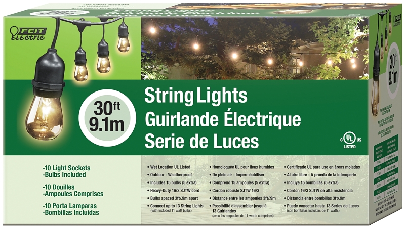 Feit electric 20 ft string lights on sale