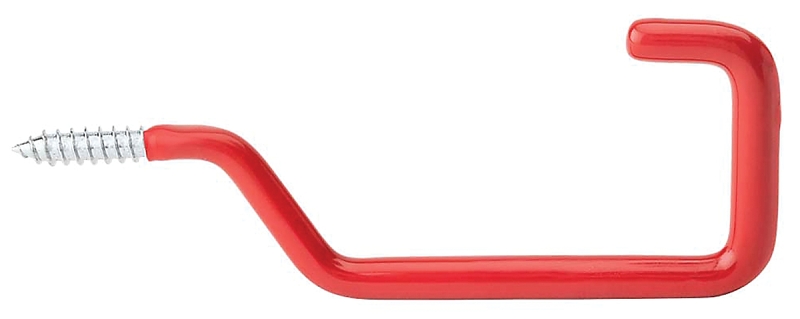 National Hardware 2213BC Series N271-018 Rafter Screw Hook, 1/4 in Opening, 6 in L, Steel, Vinyl-Coated